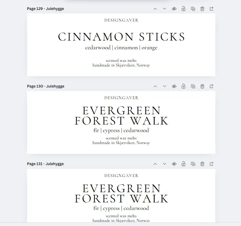 Nye design på våre produkter!