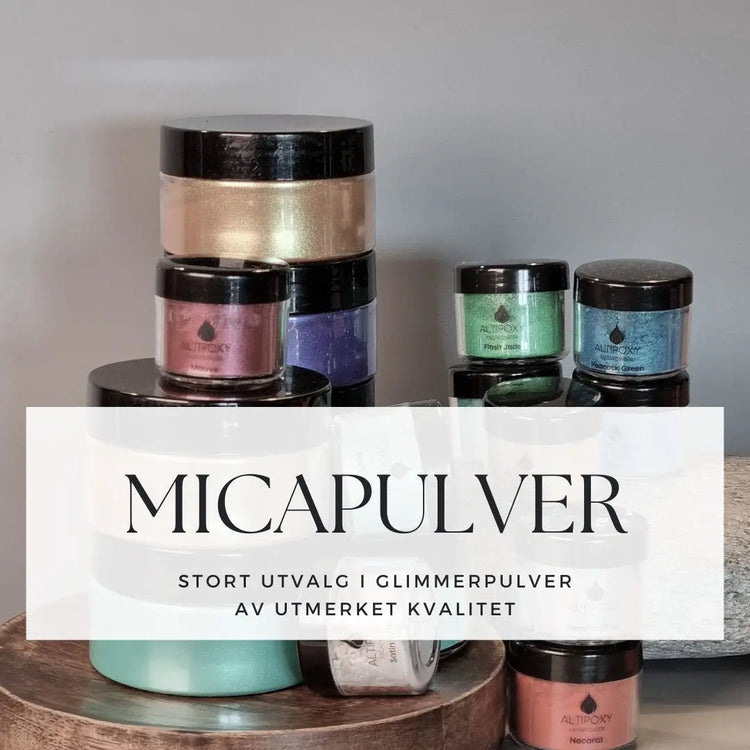 Micapulver - Vi har et bredt utvalg av micapulver og glimmer.