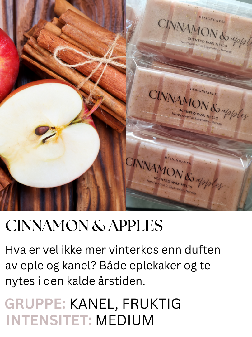 Cinnamon & Apples - Duftvoks - Ny oppskrift!