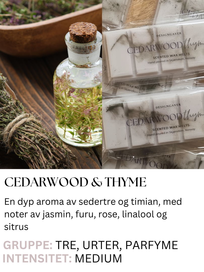 Cedarwood & Thyme - Duftvoks