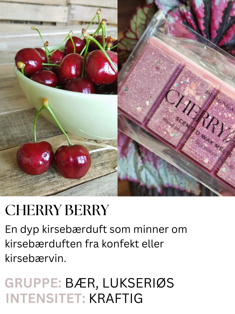 kirsebær duftvoksbar