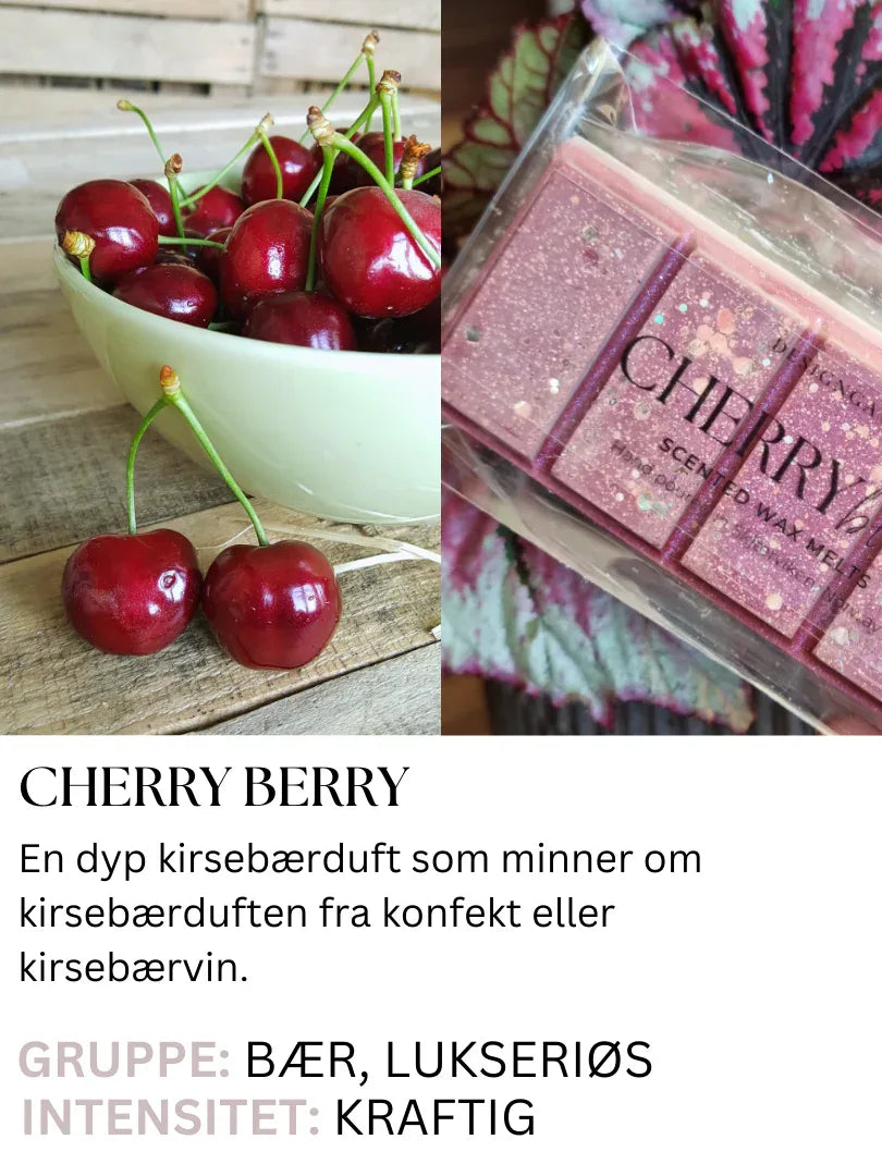 kirsebær duftvoksbar