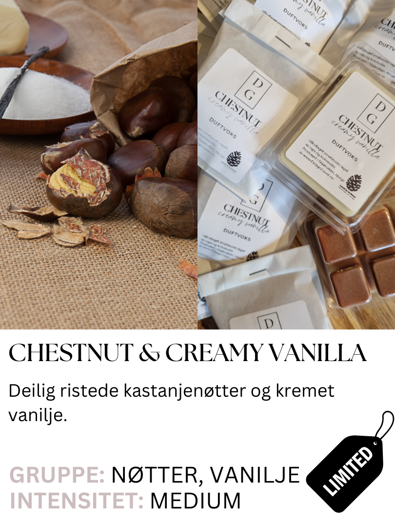 Chestnut & Creamy Vanilla - Duftvoks