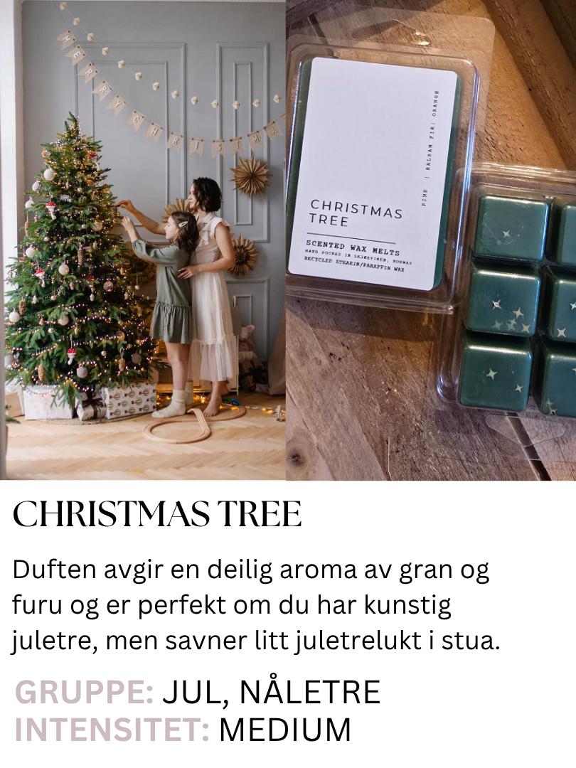 Christmas Tree - Duftvoks av resirkulert stearin