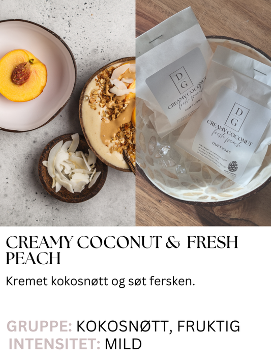Creamy Coconut & Fresh Peach - Duftvoks
