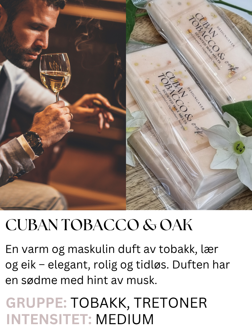 Cuban Tobacco & Oak - Duftvoks - TILBUD