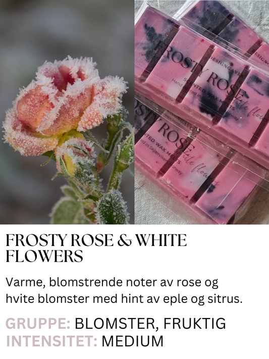 Frosty Rose & White Flowers - Duftvoks