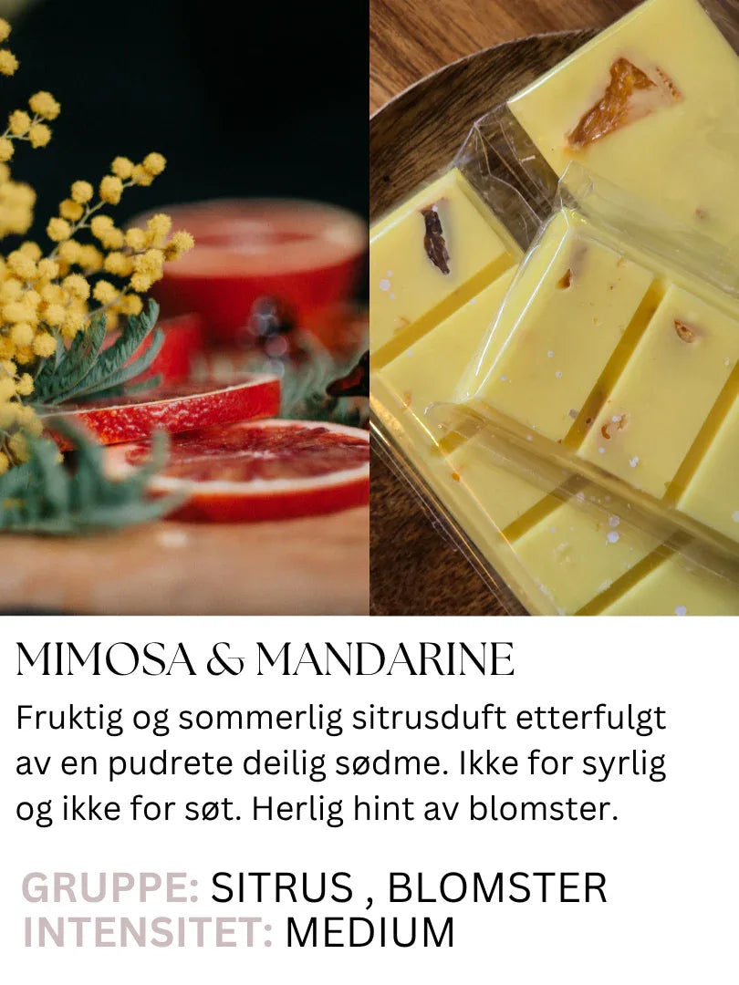 Mimosaandmandarine-mimosaogmandarin-smeltevoks-waxmelt-duftvoks-designgaver - DesignGaver