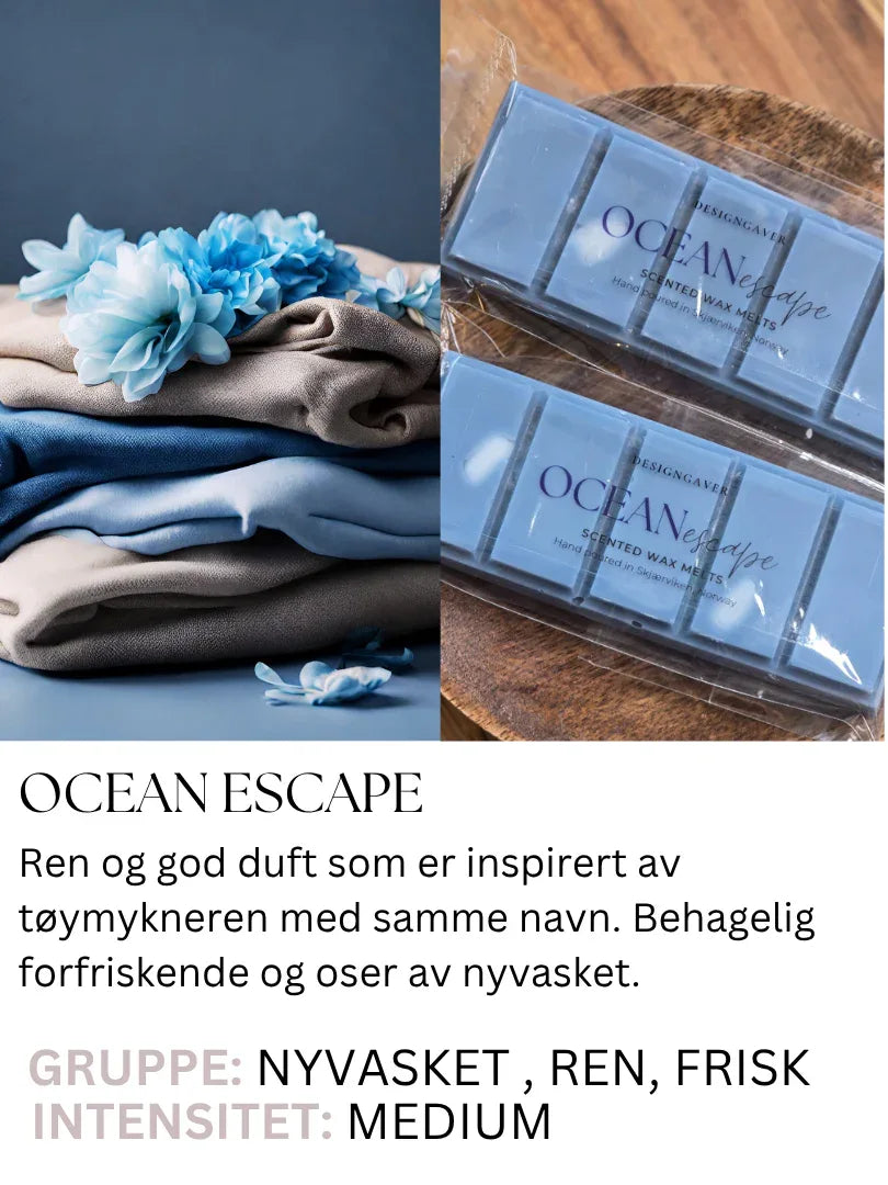 Oceanescape-duftvoks-smeltevoks-waxmelts-norskprodusert - DesignGaver