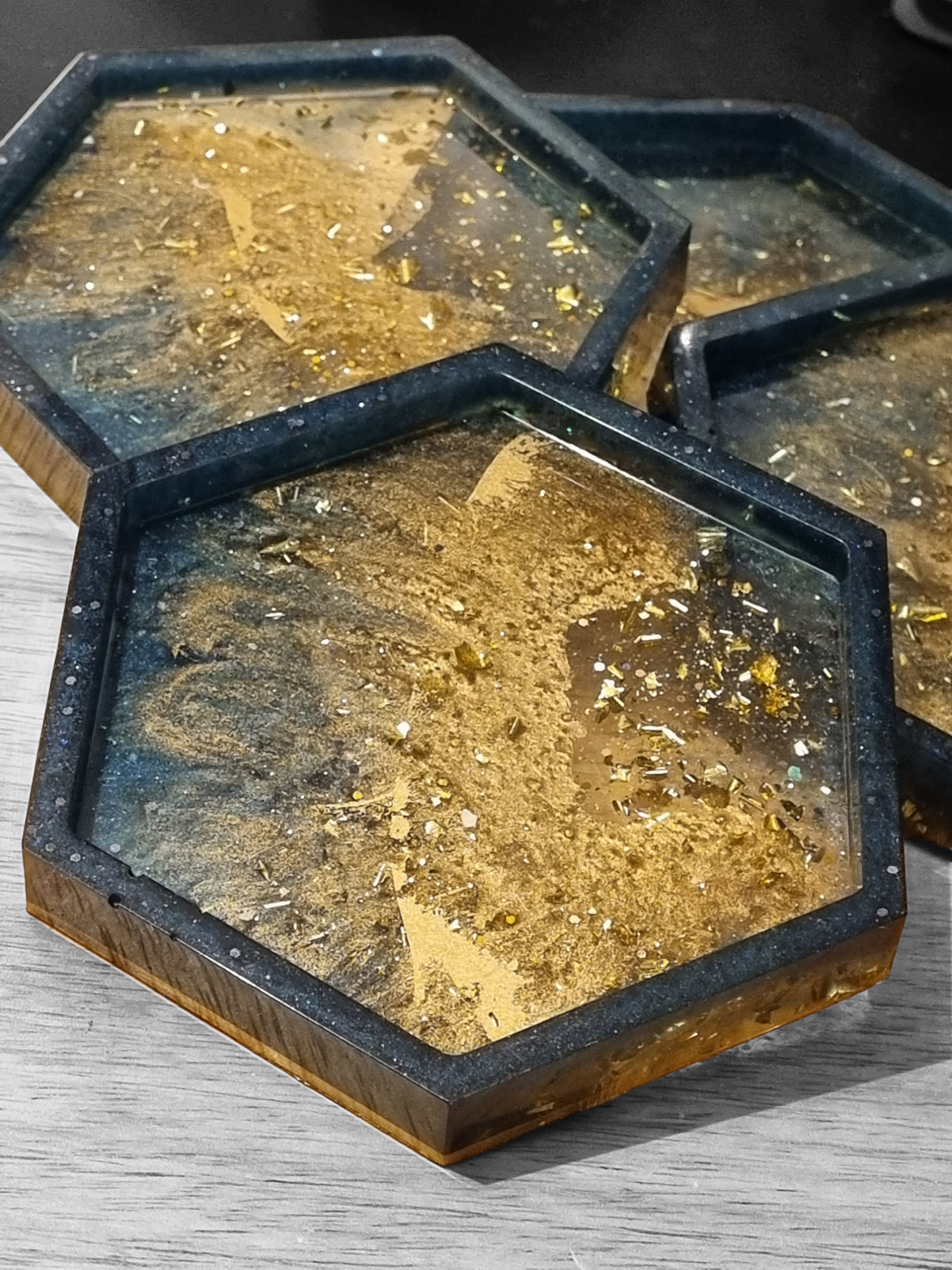 Hexagon Smykkefat/Coaster
