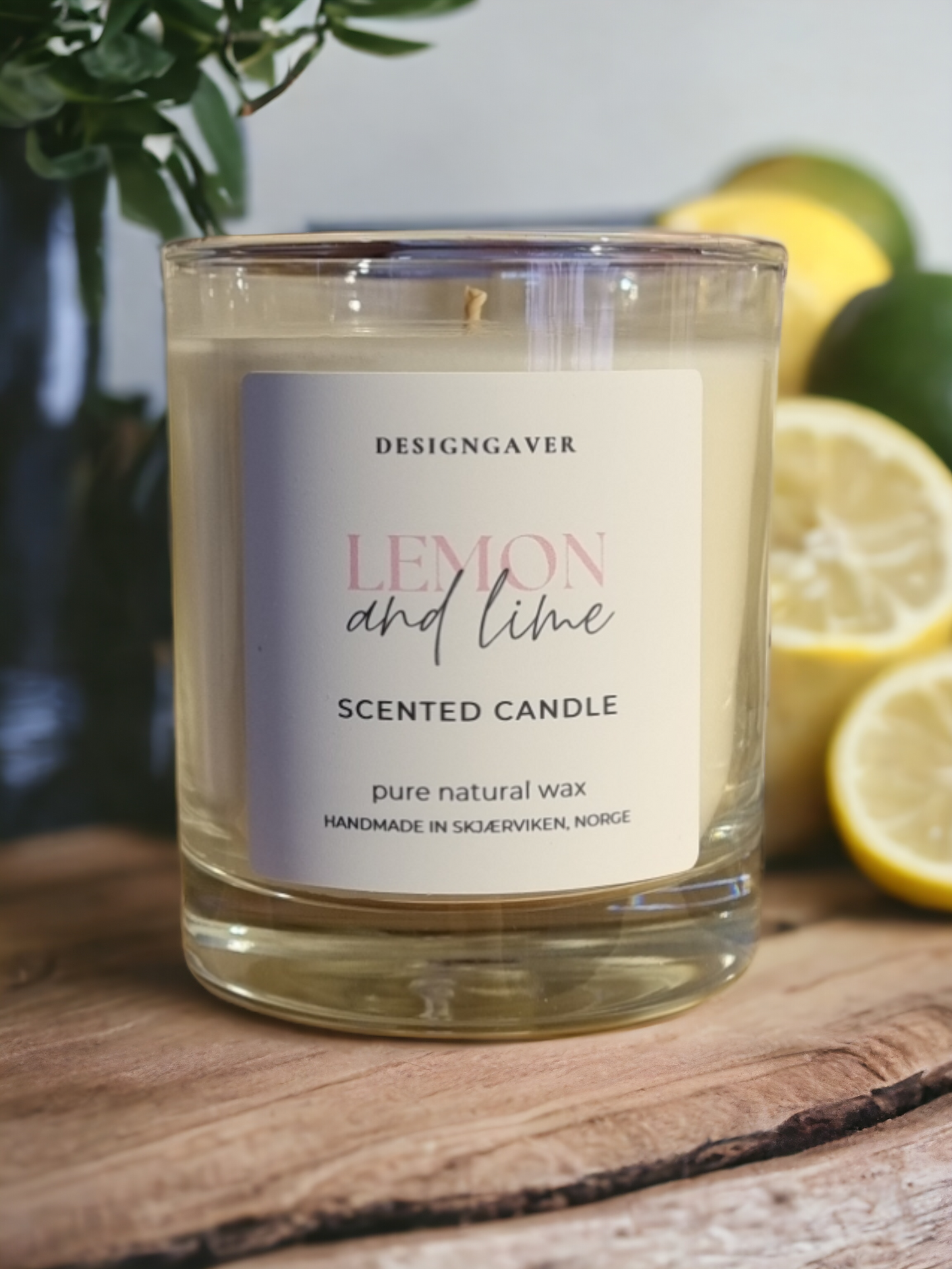 Lemon and Lime - Duftlys 220g med duft av sitron og lime