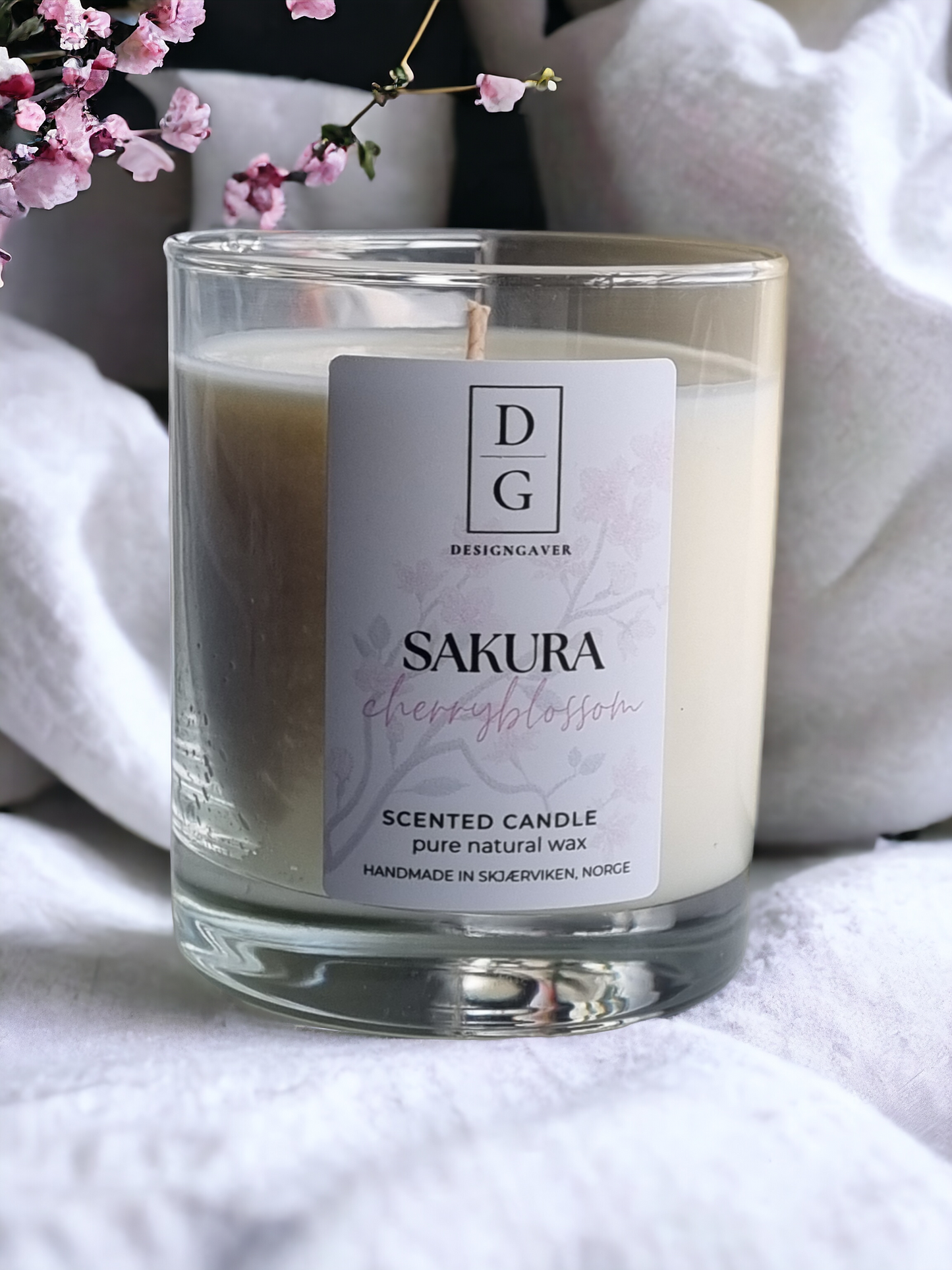 Sakura - Japansk kirsebærblomst - Duftlys 220 gram