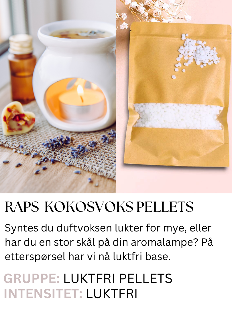 Raps og Kokosvoks 200g (luktfri)