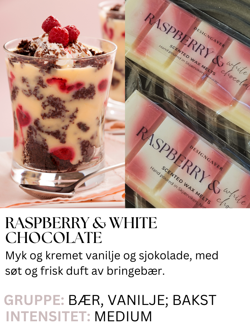 Raspberry & White Chocolate - Duftvoks