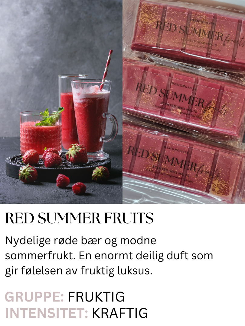Red summer fruits - Duftvoks med lukt av frukt og bær