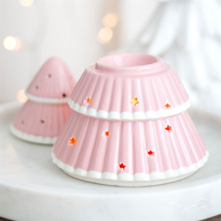 Juletre Duftlampe - Pink Christmas