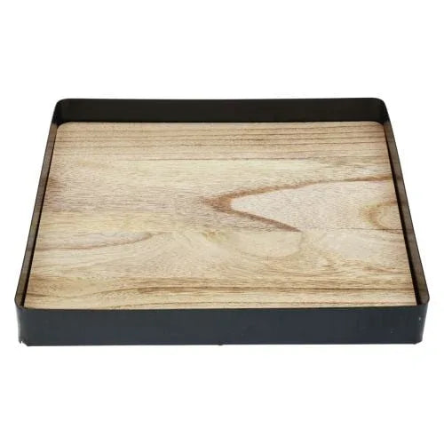 Tablett-Holz_Metall_naturschwarz_25x25x2cm_14372_2 - DesignGaver