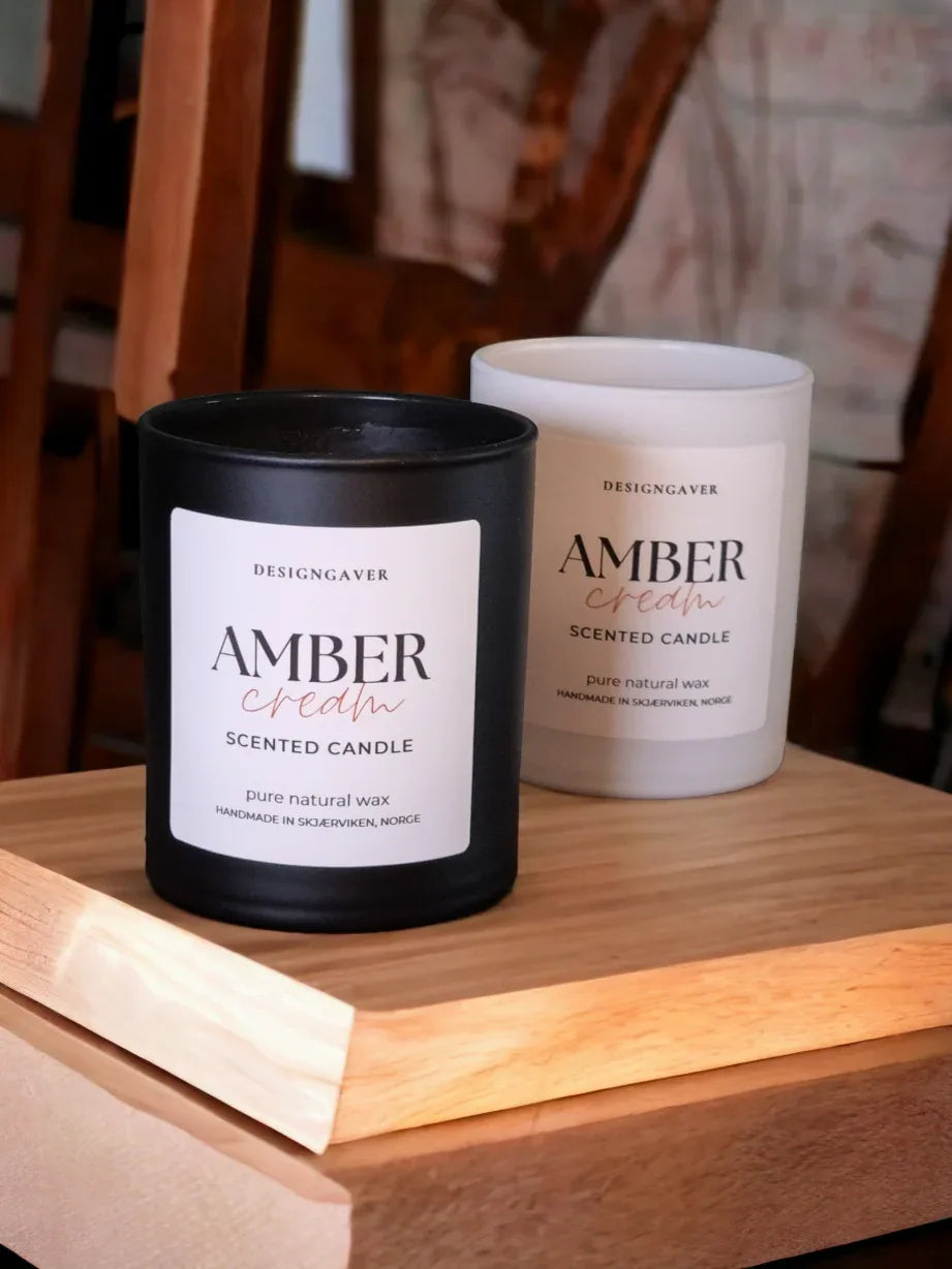 Amber cream - Duftlys (begrenset antall) - Duftlys
