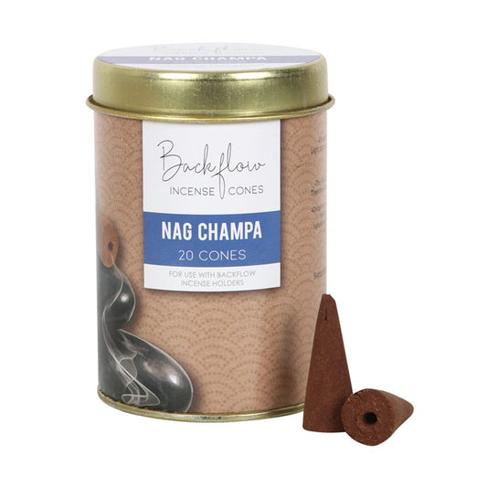 Nag Champa - Røkelseskjegler - 20 stk pr boks - Vegansk