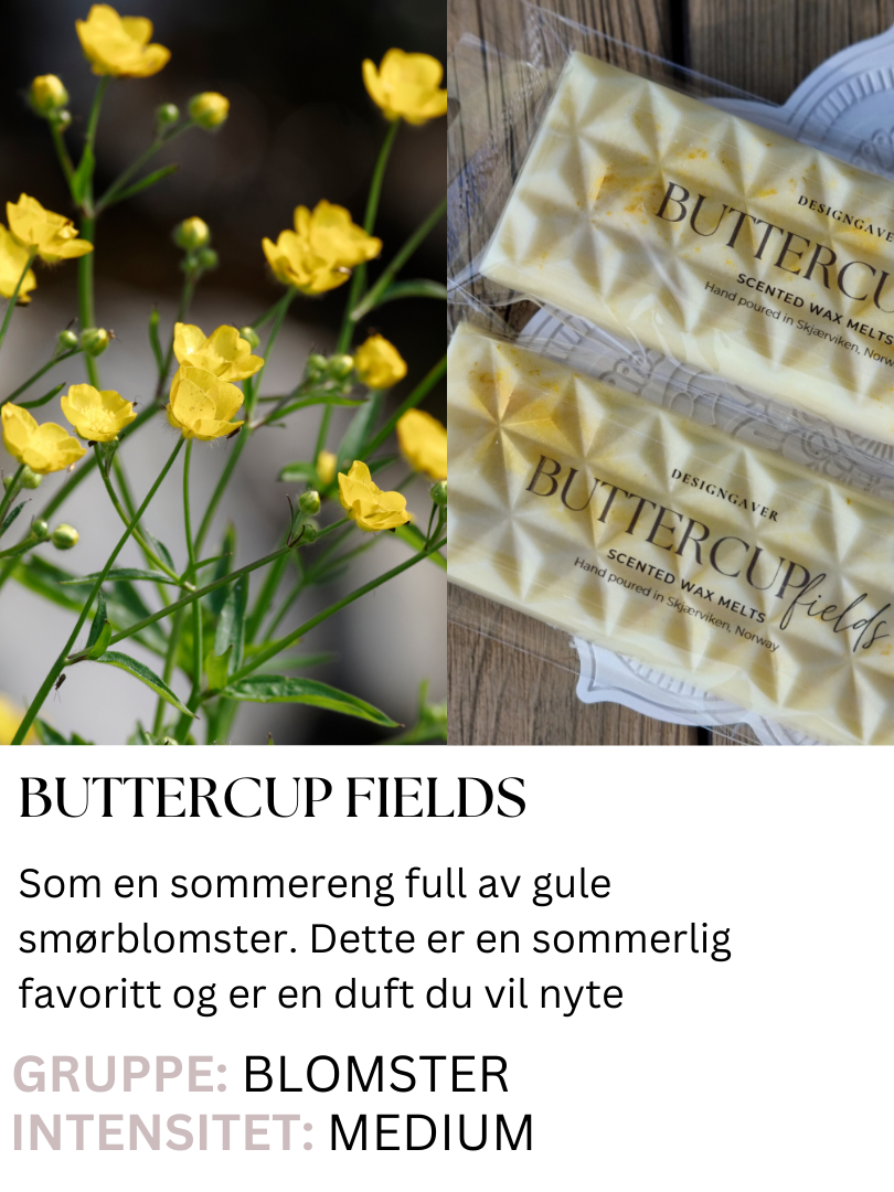 Buttercup fields - Blomstereng - Duftvoks - TØMMESALG - Duftvoks