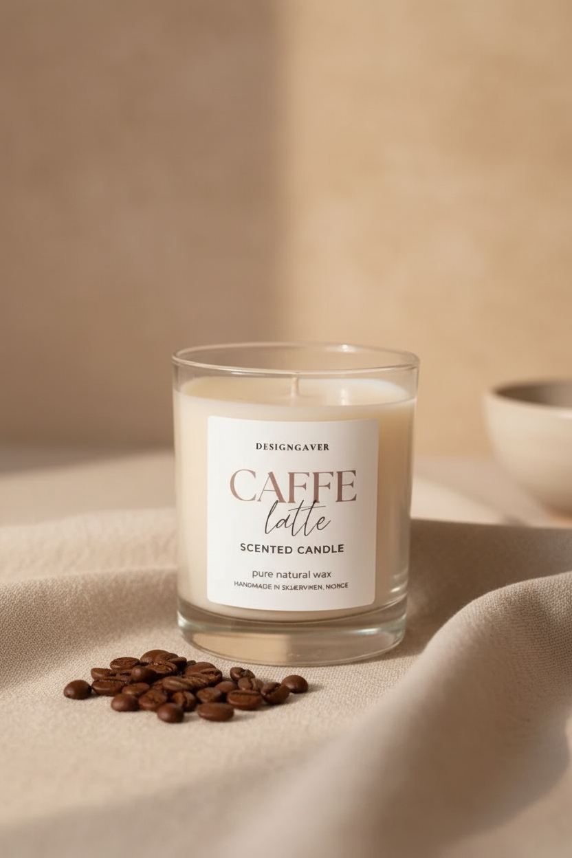 Caffe Latte - Duftlys 220g - Duftlys