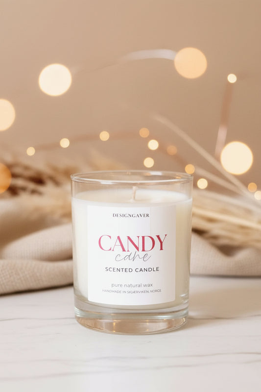 Candy Cane - Duftlys med lukt av polkagris 220g - Duftlys