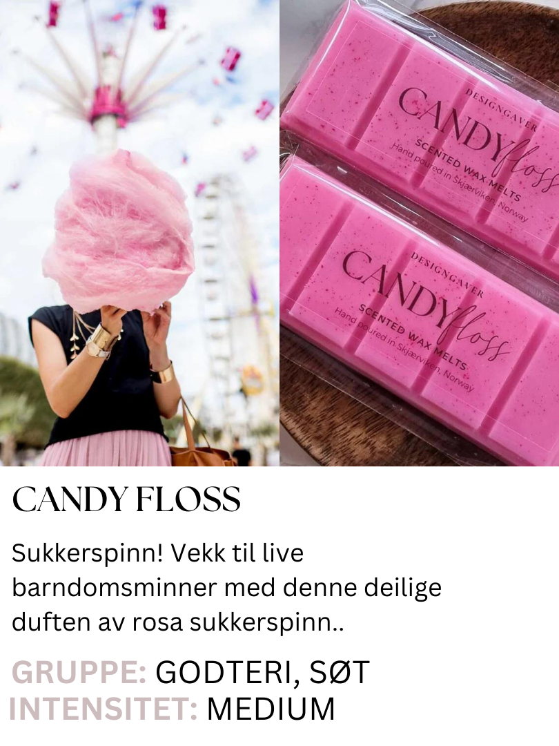 Candyfloss - Duftvoks som lukter sukkerspinn - Duftvoks