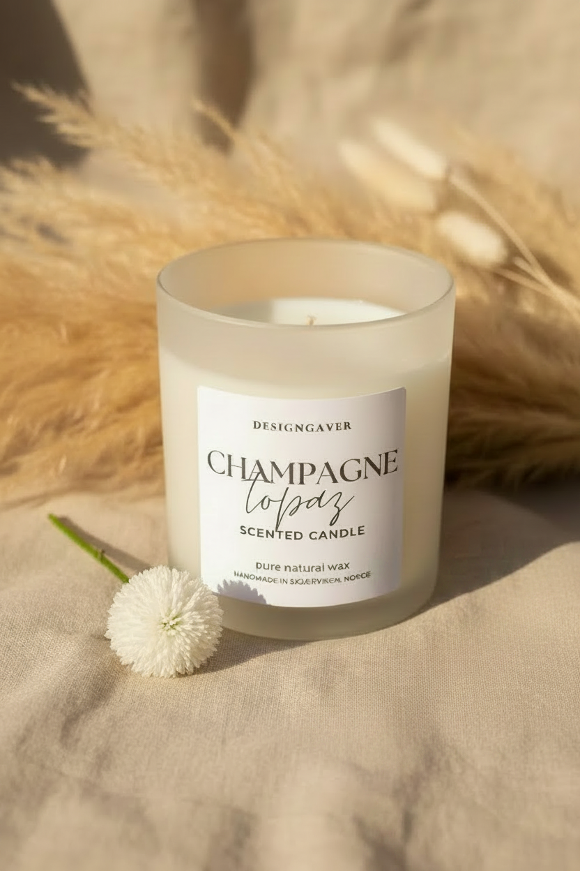 Champagne Topaz - TØMMESALG - Duftlys