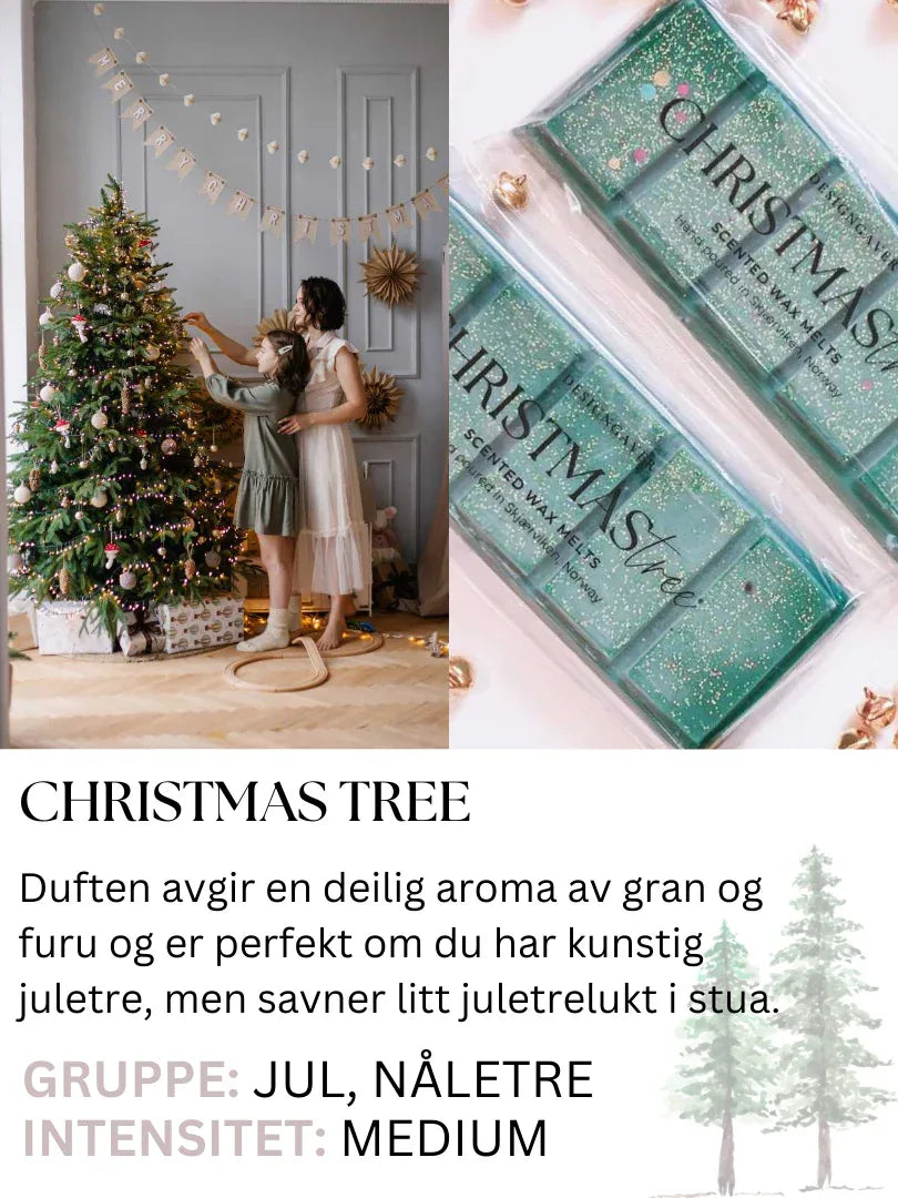 Christmas tree - Duftvoks med juletrelukt - FAVORITT - Duftvoks