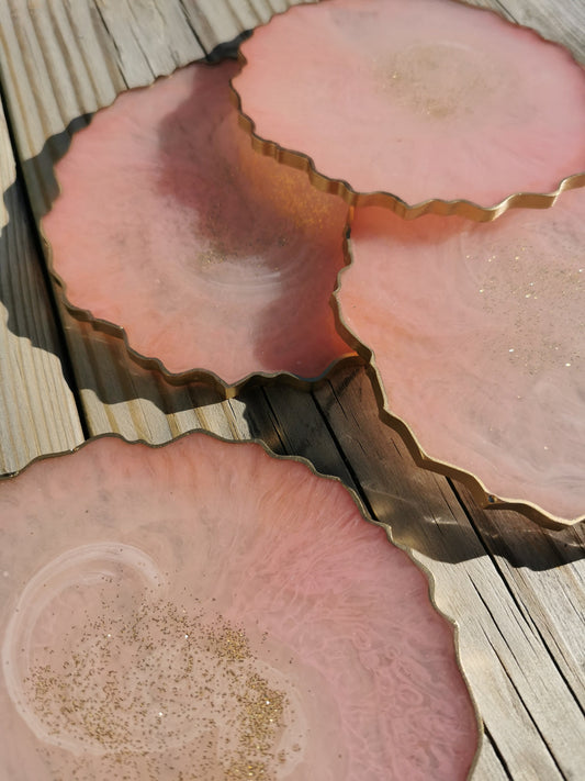 Coasters lakserosa - Glassbrikker