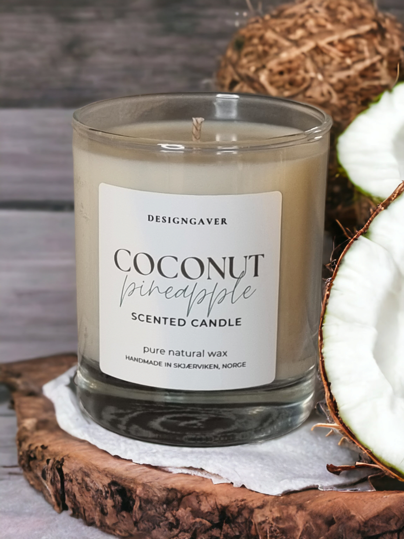 Coconut & Pineapple - Duftlys 220g - Duftlys