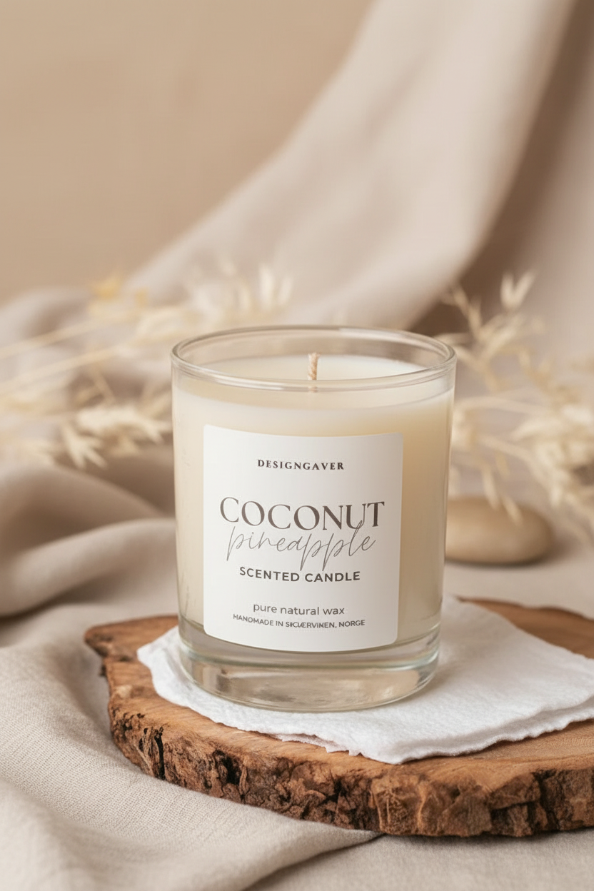 Coconut & Pineapple - Duftlys 220g - Duftlys