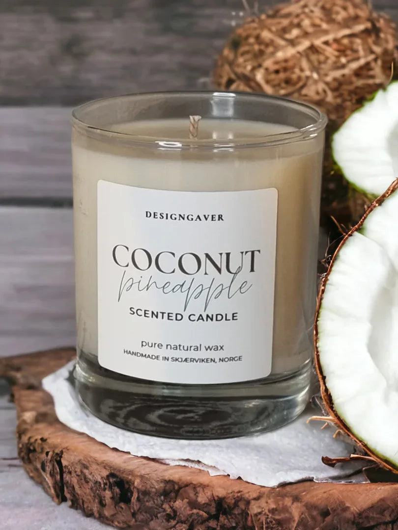 Coconut & Pineapple - Duftlys 220g - Duftlys