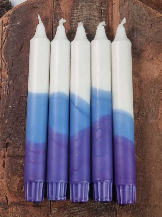 Dipdye kronelys - Blå - Kronelys
