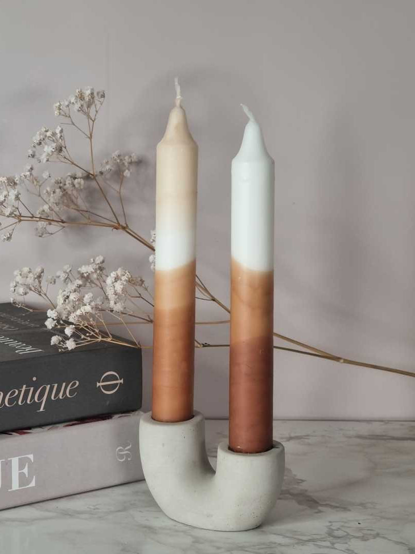 Dipdye Kronelys - Karamell - Kronelys