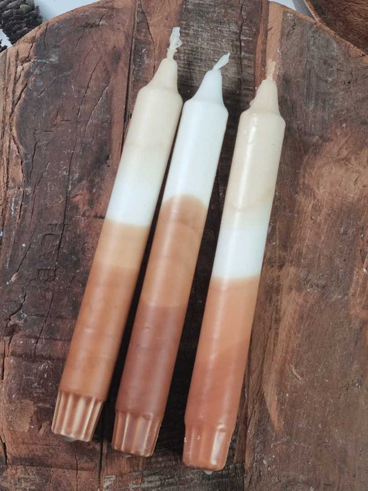 Dipdye Kronelys - Karamell - Kronelys