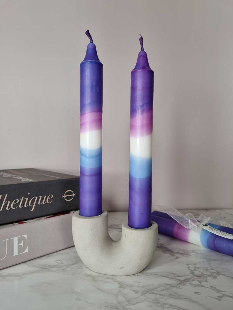 Dipdye kronelys - Purple - Kronelys