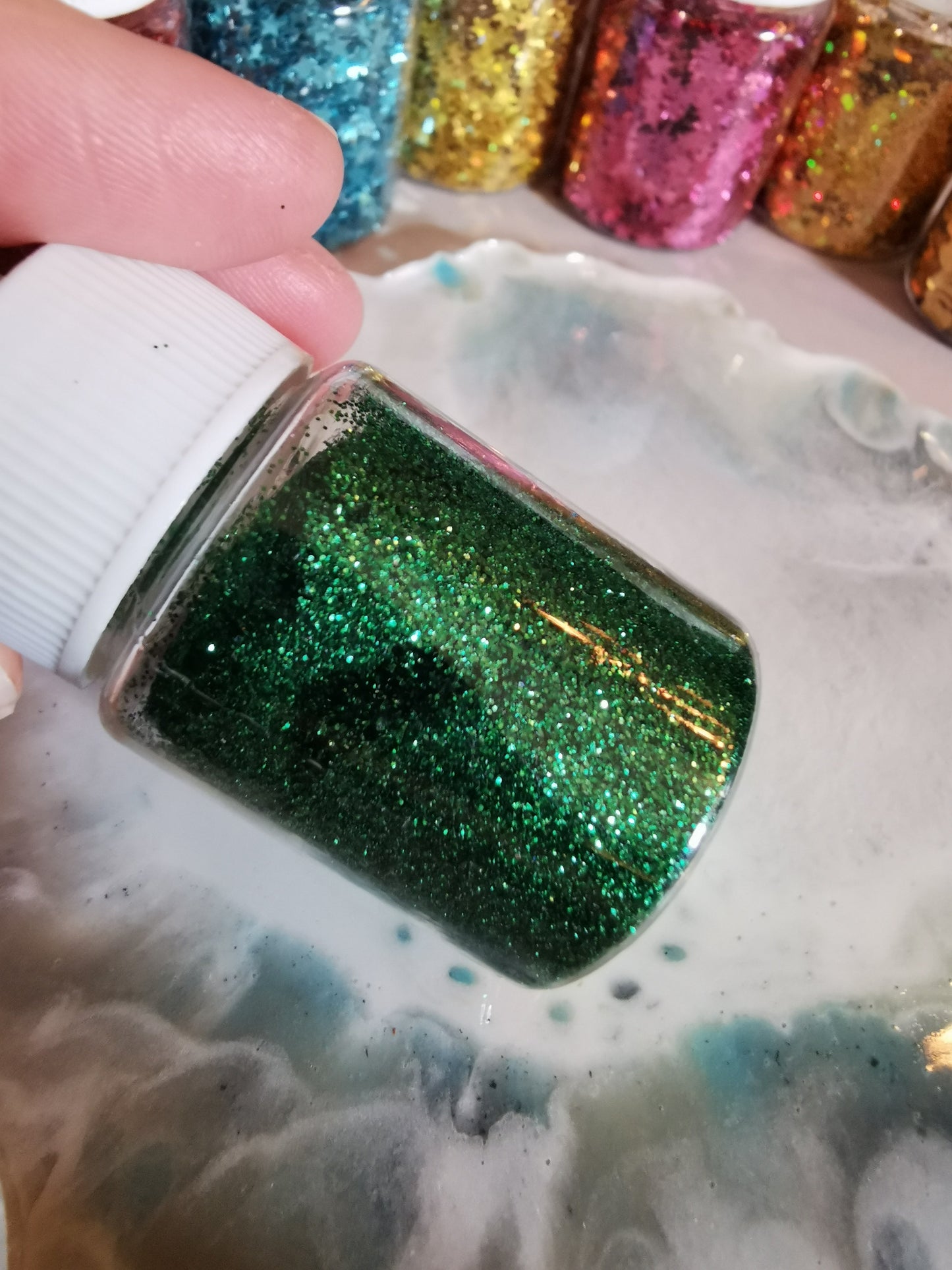 Glitter grønn - glitter