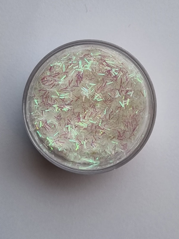 Glitter Krystall hvit avlang - Glitter