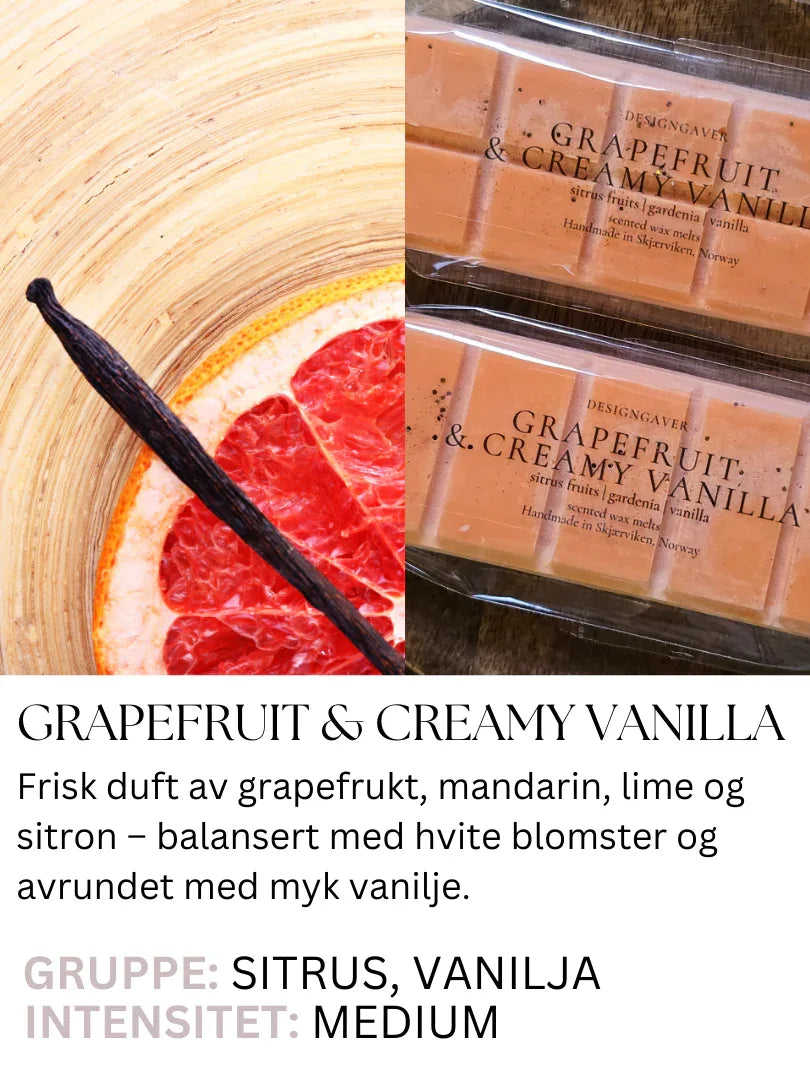 grapefrukt-grapefruit-vanilla-waxmelt-duftvoks - DesignGaver