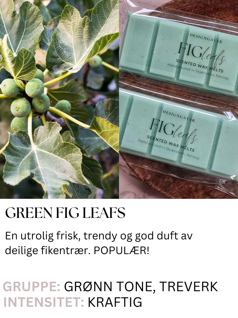 Green Fig leafs - ANBEFALES - TILBUD - Duftvoks