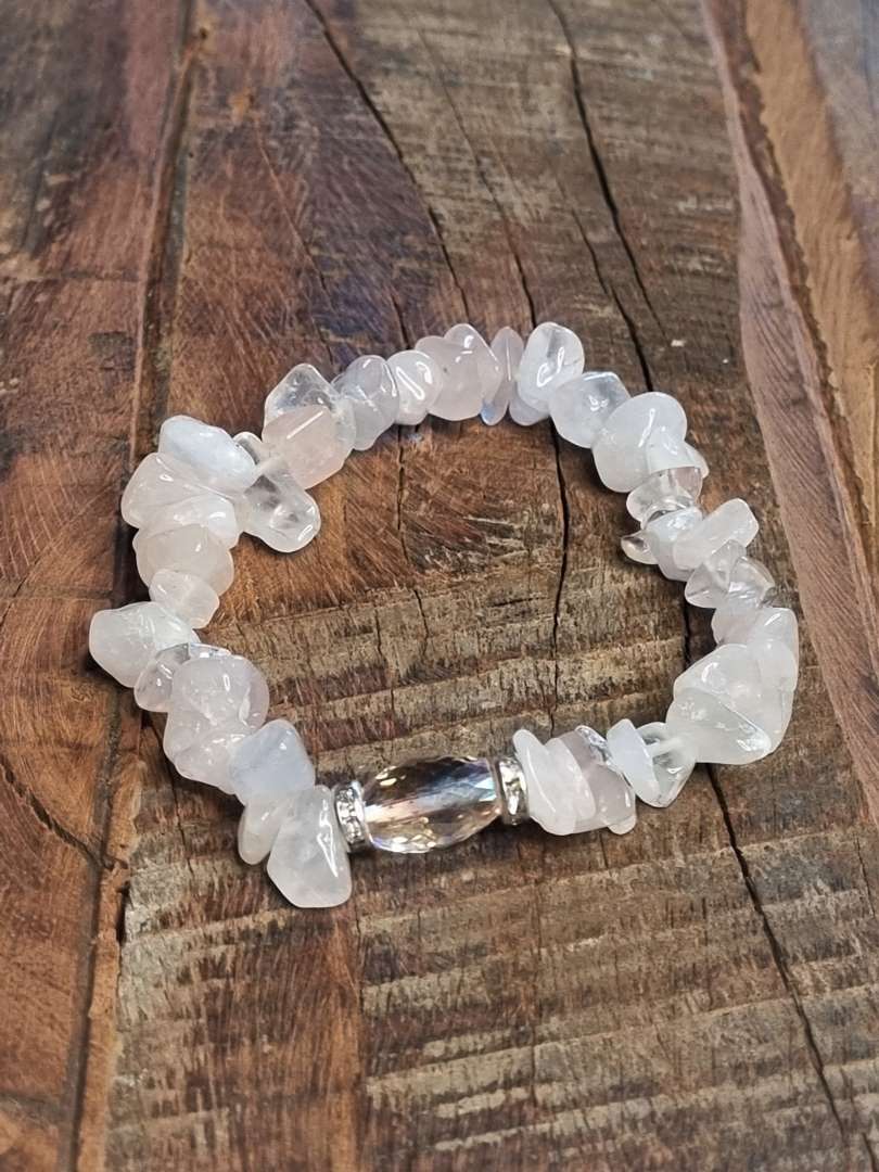 Krystallarmbånd chips - Rosenkvarts - Armbånd