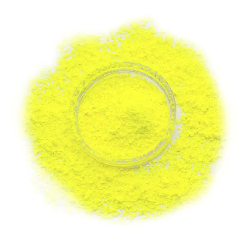 Neonpulver - Gul / Stor 40 gram - Neonpulver
