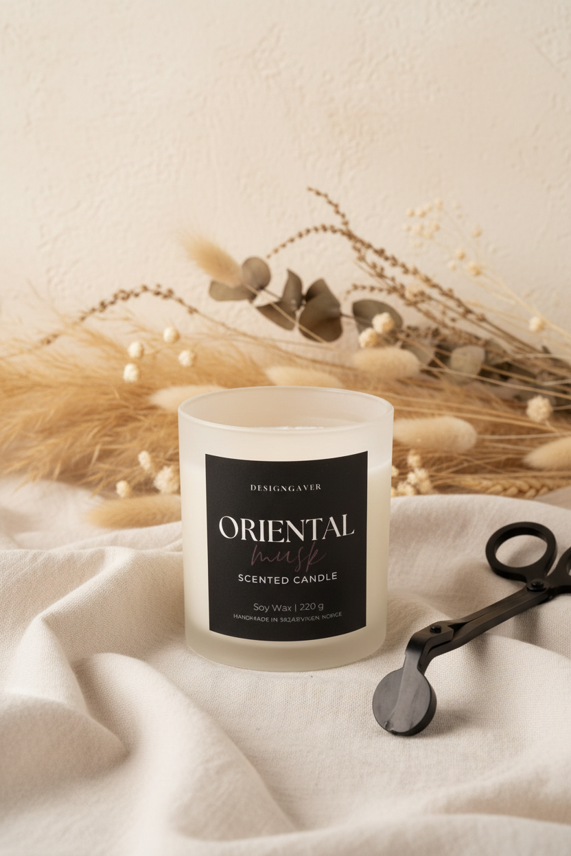 Oriental musk - Duftlys 220g/30cl