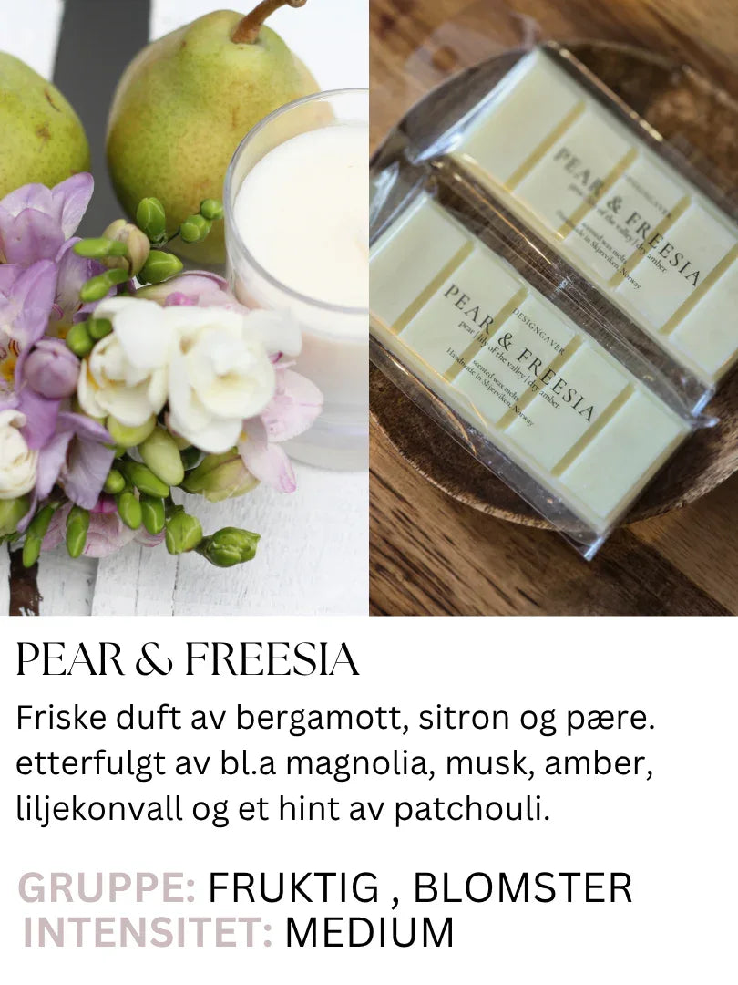 pearandfreesia-smeltevoks-waxmelt-duftvoks-designgaver - DesignGaver
