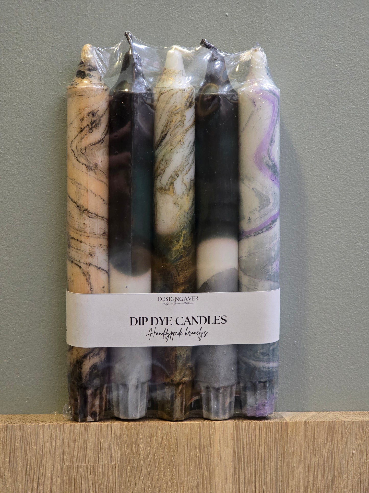 DipDye/Marble Candle - B-Vare