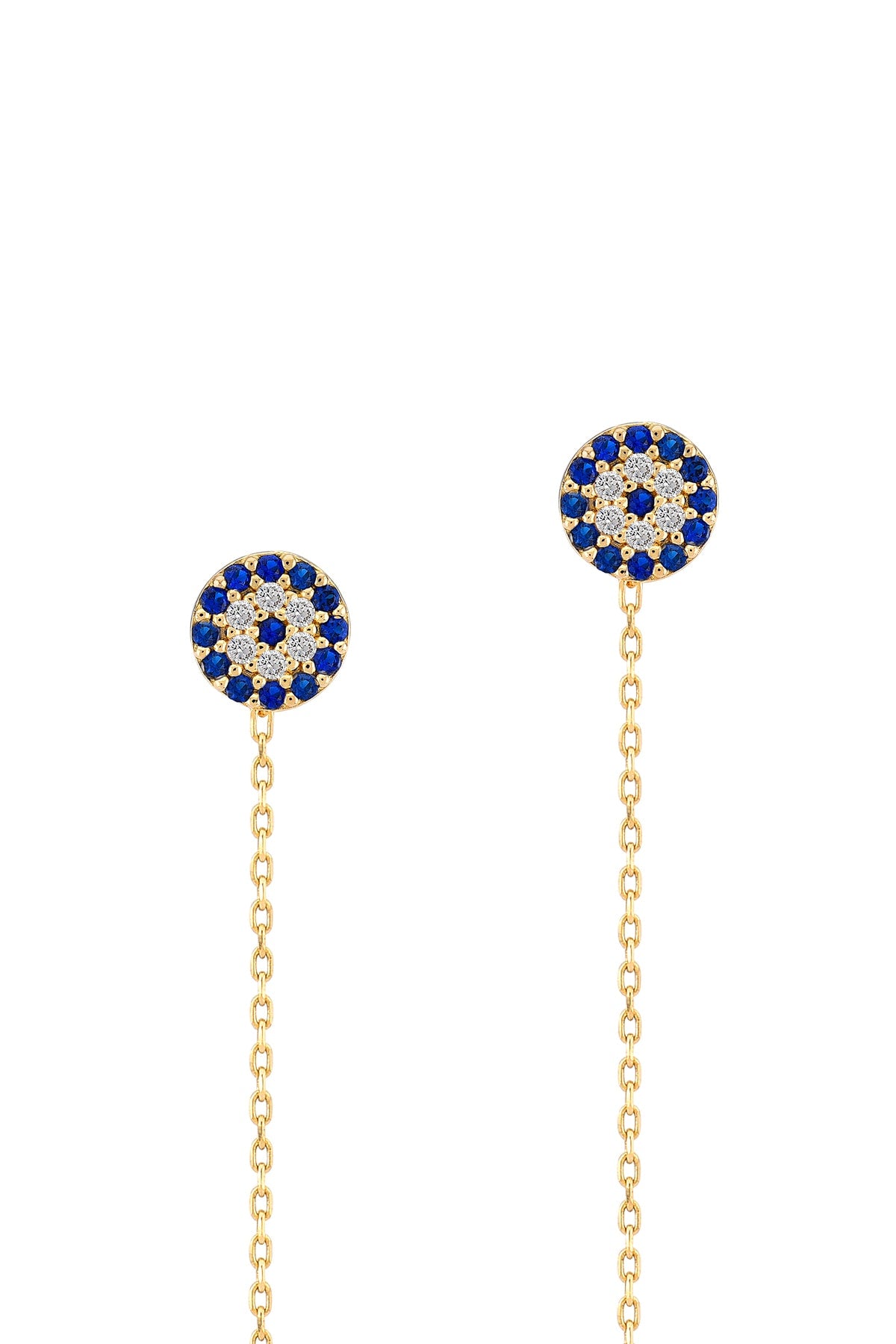 Evil Eye - Øredobber i rosegullforgylt 925 sterling sølv