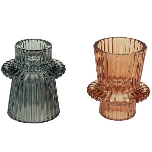 Lysestaker - Rillet glass