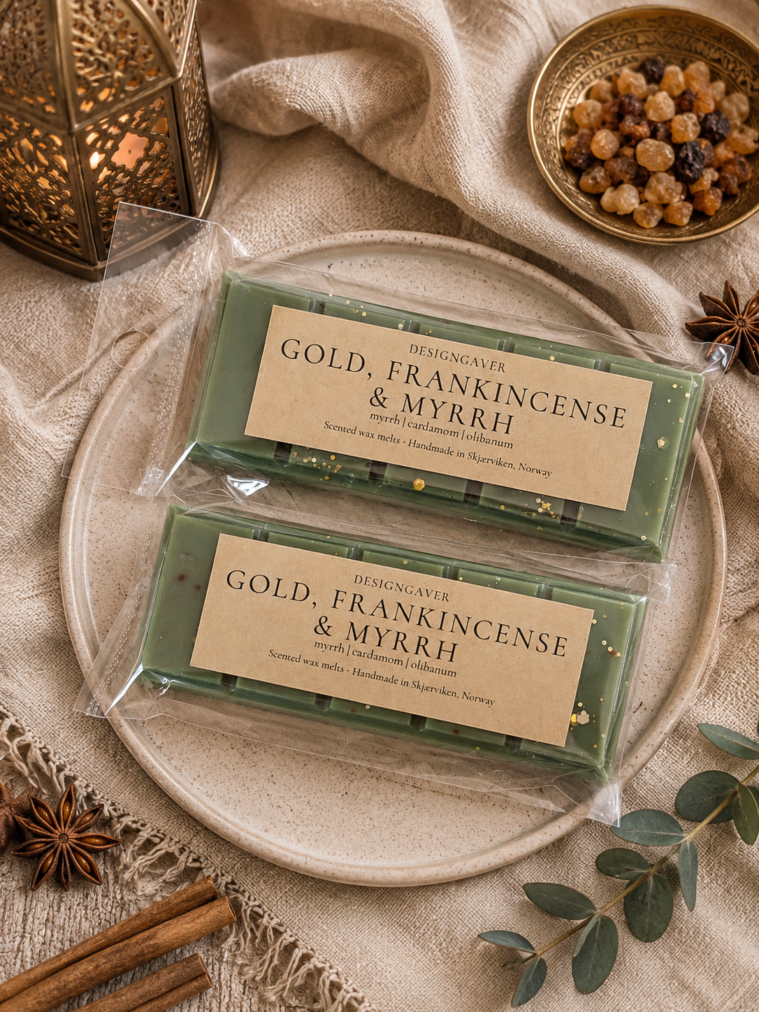 Gold, Frankincense & Myrrh - Duftvoks - Gull, røkelse og myrra