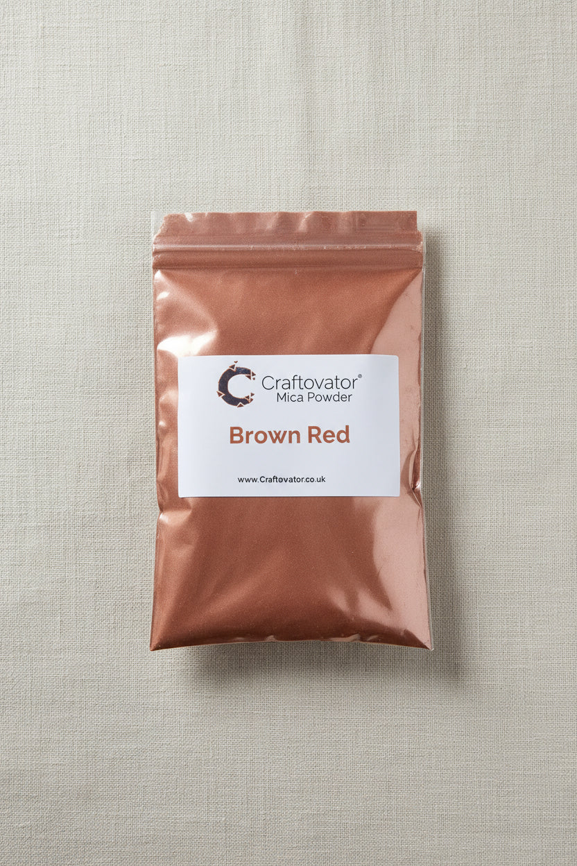 Micapulver - Brown Red fra Craftovator - 25g